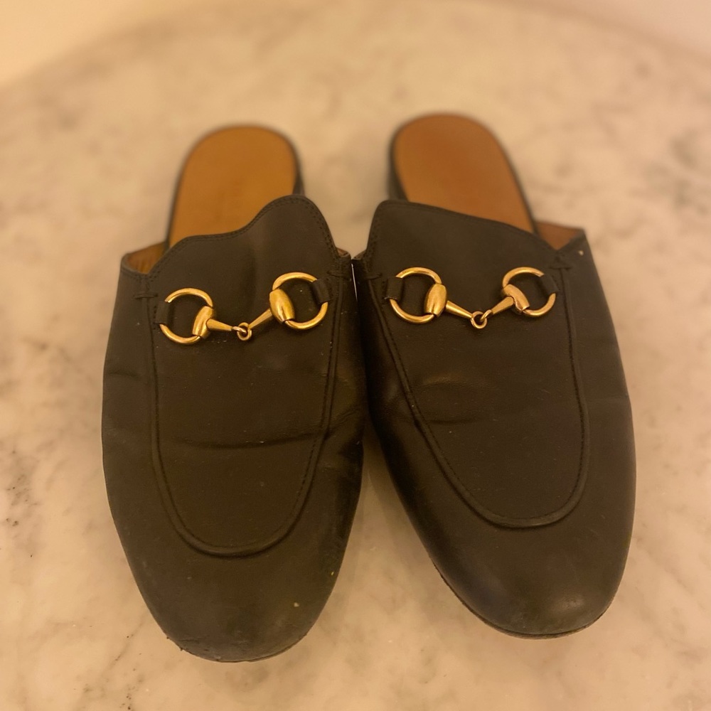 Gucci Princetown leather slippers